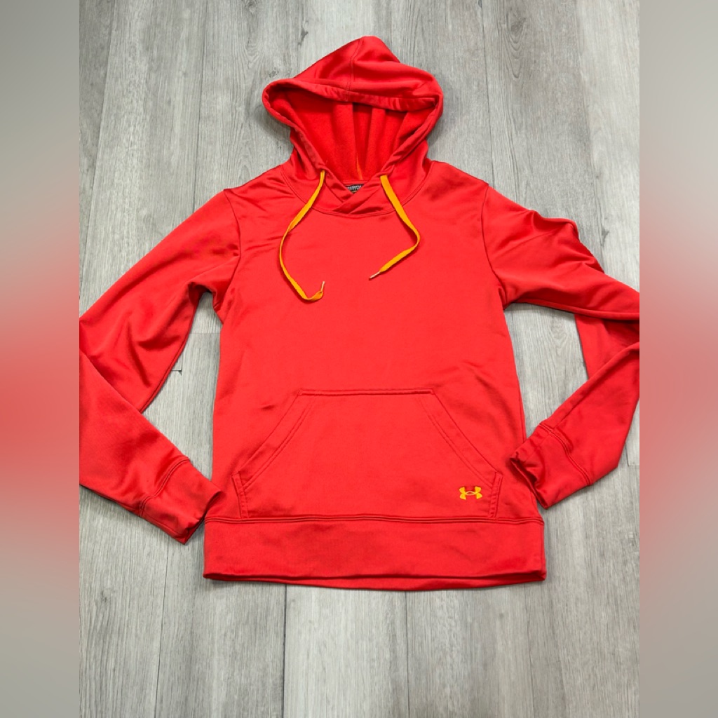 Under Armour Women’s Pink Coral Hoodie Sweatshirt Small